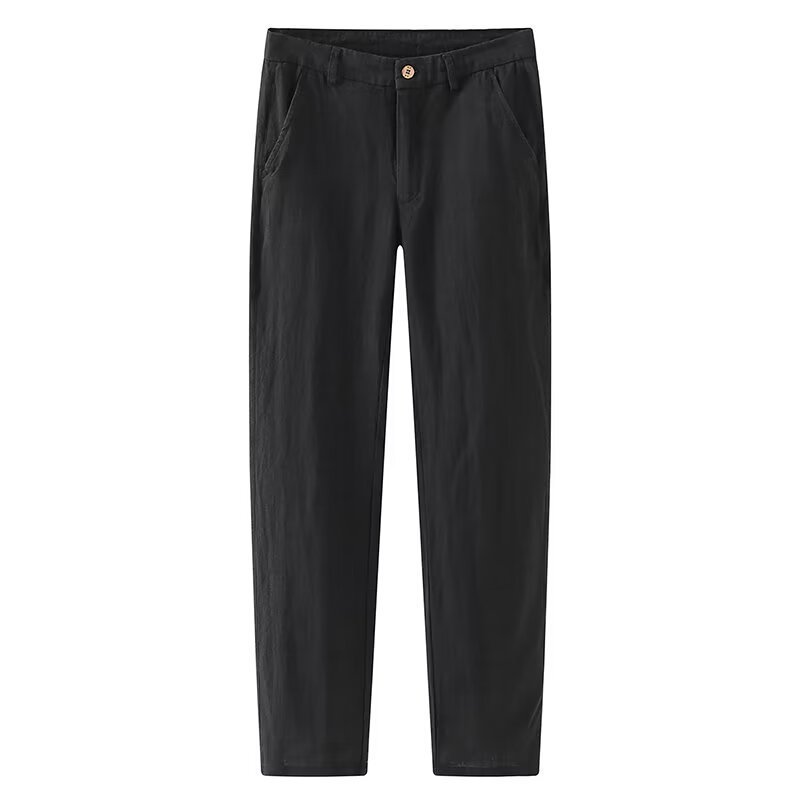 Lightweight Linen Blend Pants - Casual Relaxed Fit Trousers - Magnoir | Premium Men's Fashion