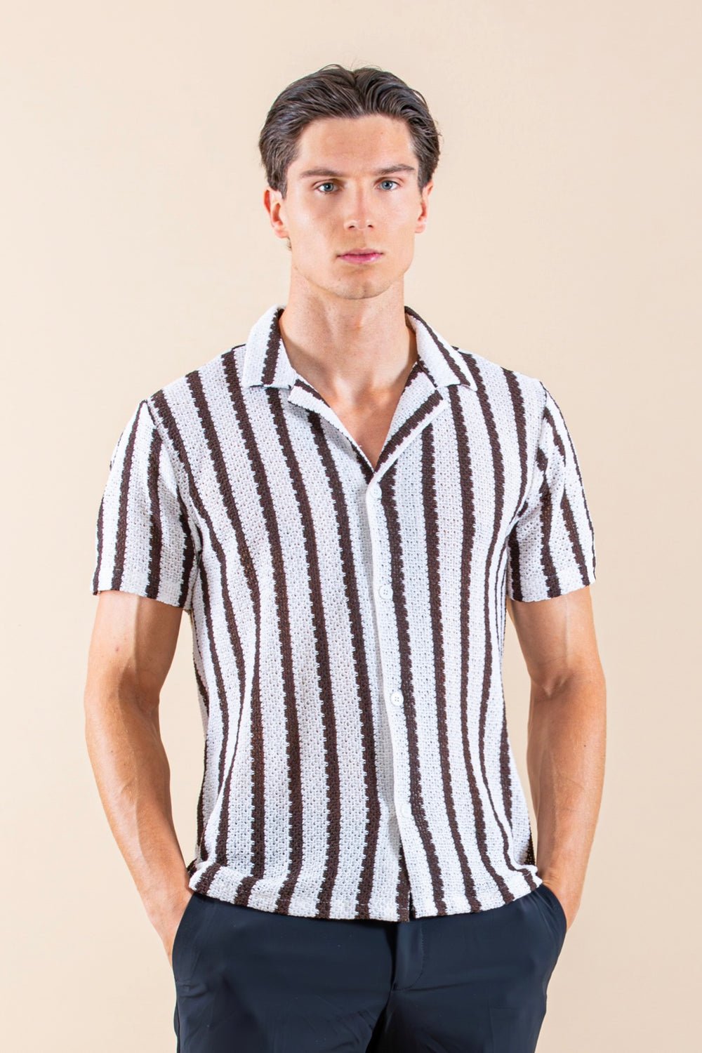 LINNEN BEACH SHIRT SHORT SLEEVES - Magnoir | Premium Men's Fashion