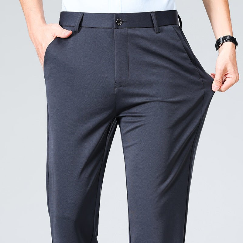 Slim - Fit Stretch Dress Pants - Formal Trousers with Elastic Comfort - Magnoir | Premium Men's Fashion